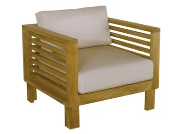 SAINT TROPEZ - Wooden garden armchair with armrests by Il Giardino di Legno - view 2